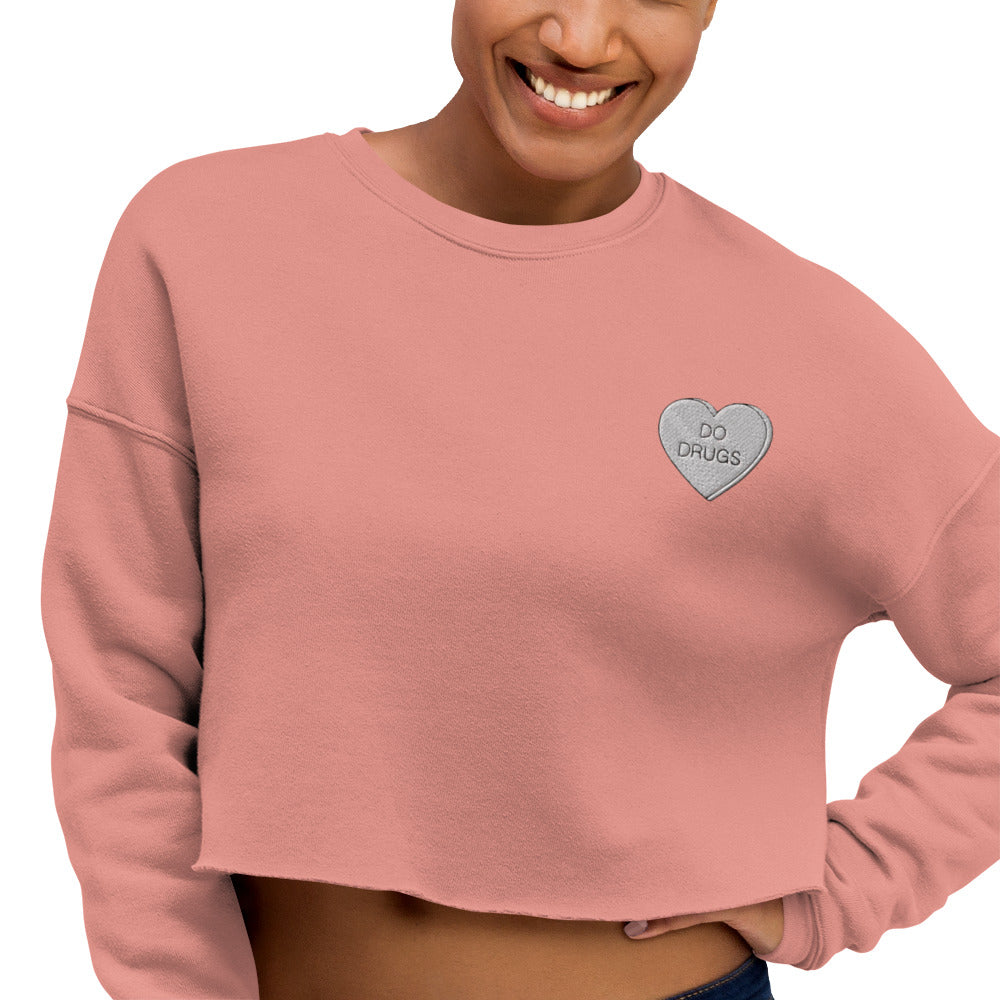 Drugs Crop Sweatshirt