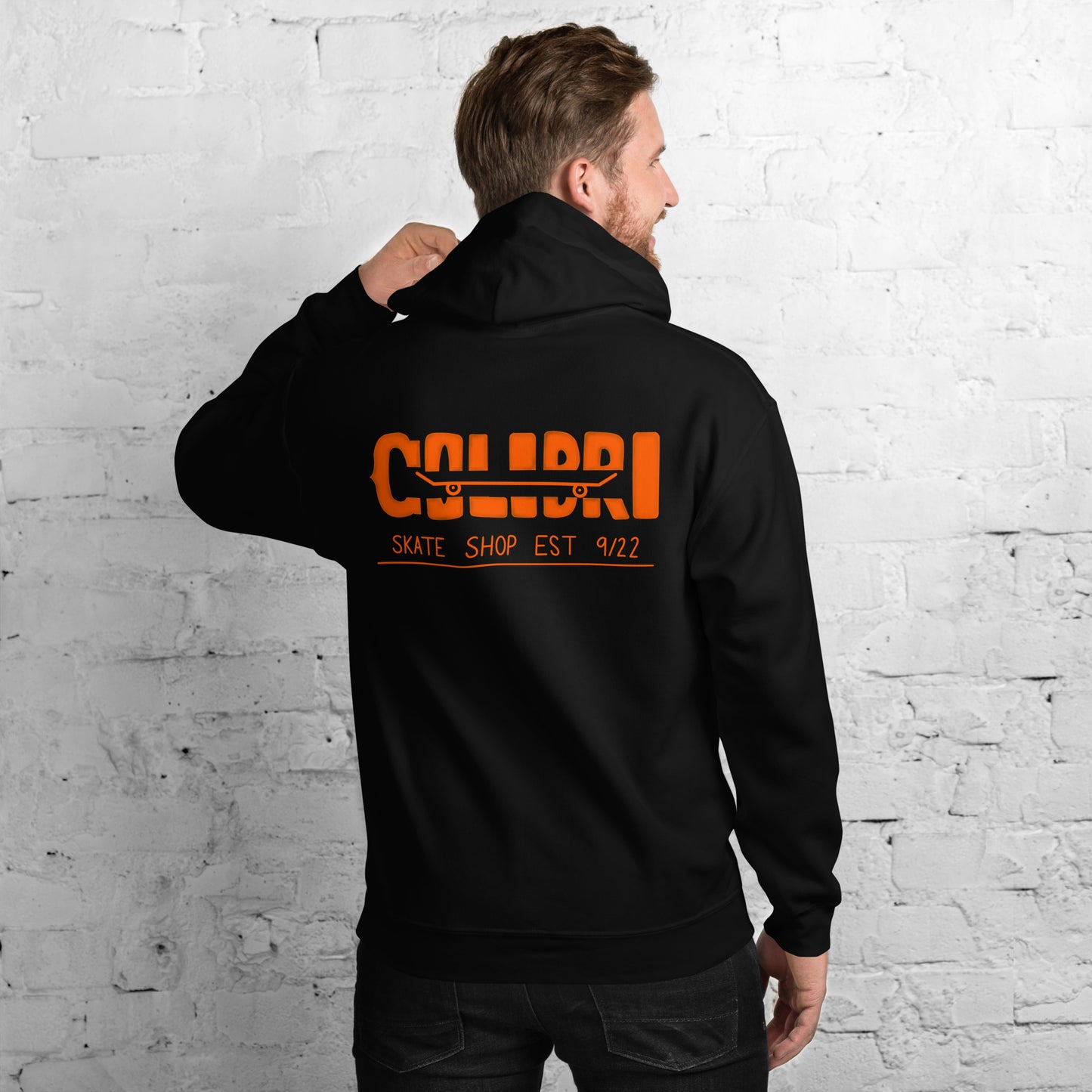 Orange Wheel Hoodie