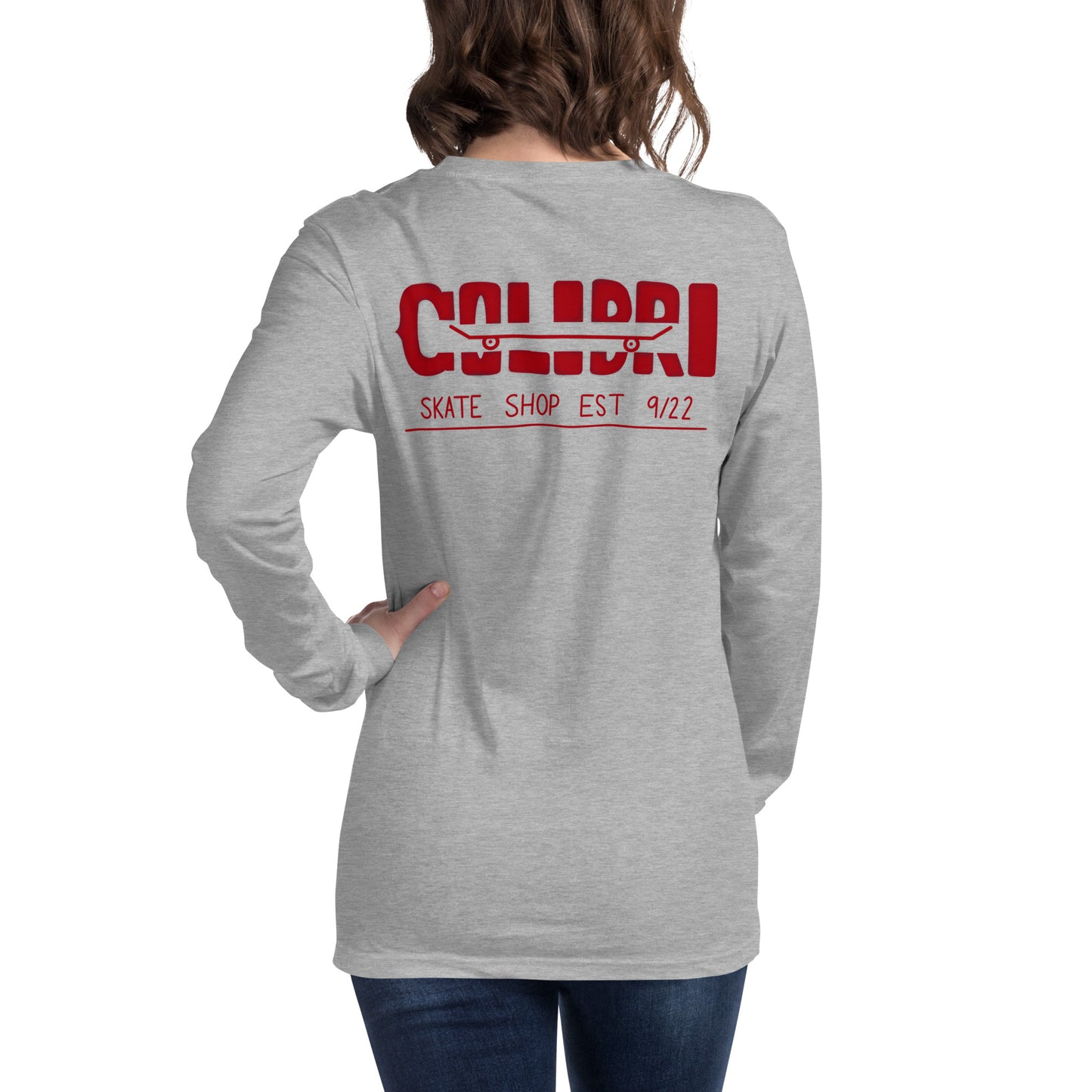 Red Wheel Long Sleeve Tee