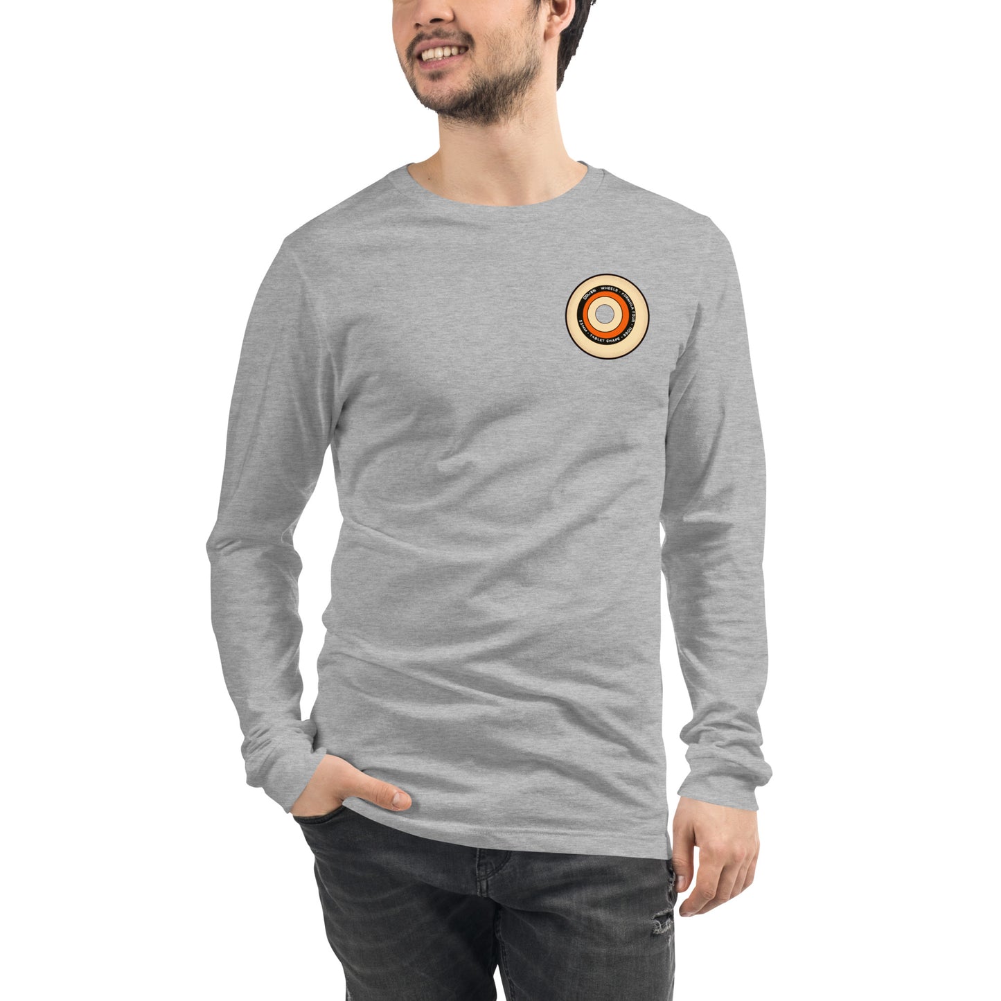 Orange Wheel Long Sleeve Tee