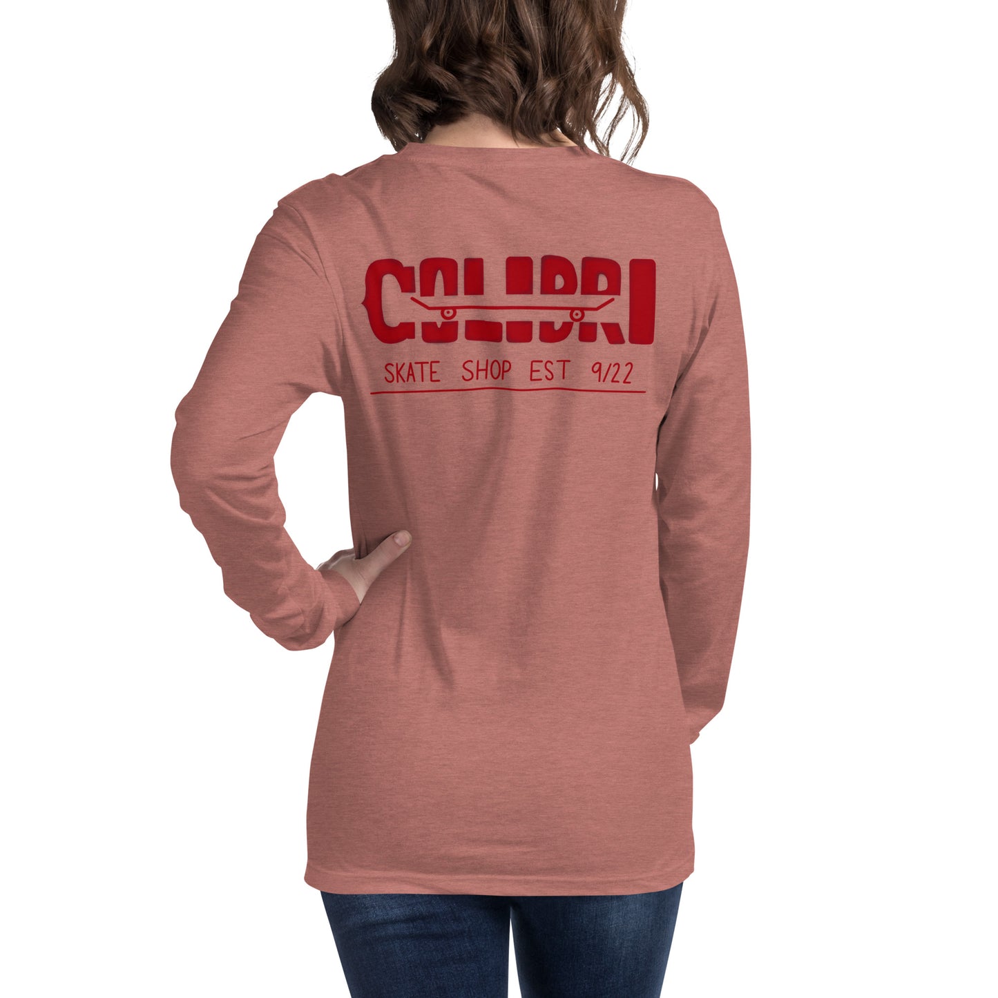 Red Wheel Long Sleeve Tee