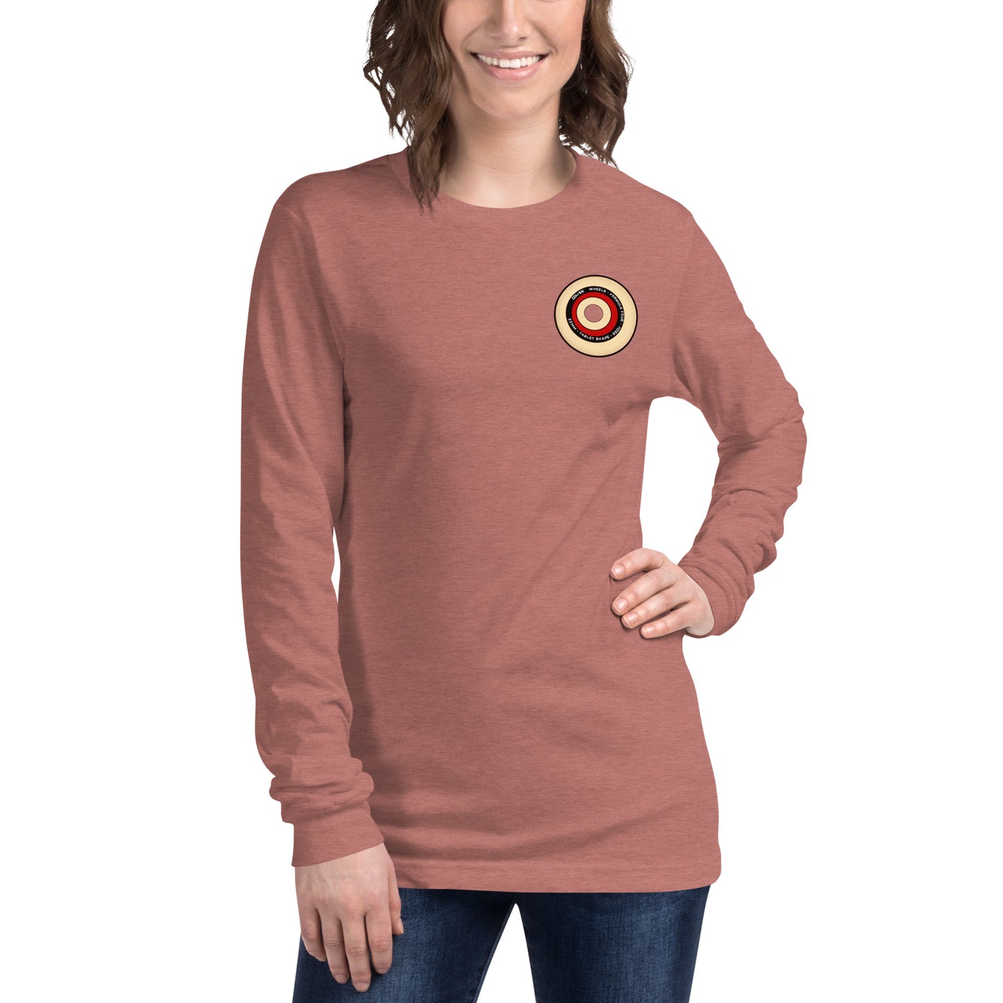 Red Wheel Long Sleeve Tee