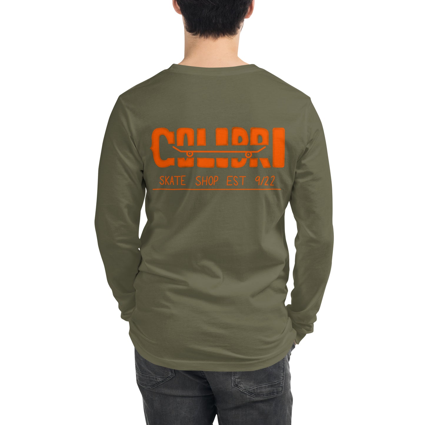 Orange Wheel Long Sleeve Tee