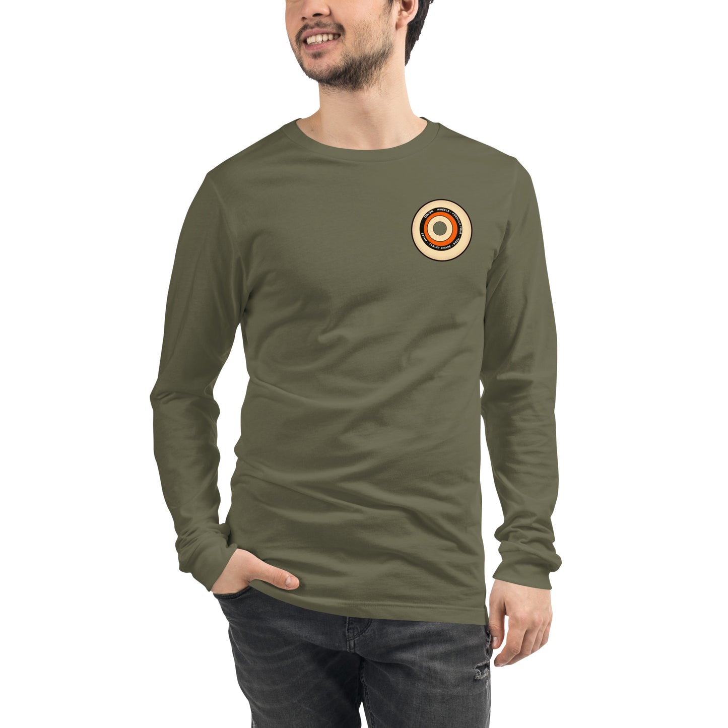 Orange Wheel Long Sleeve Tee