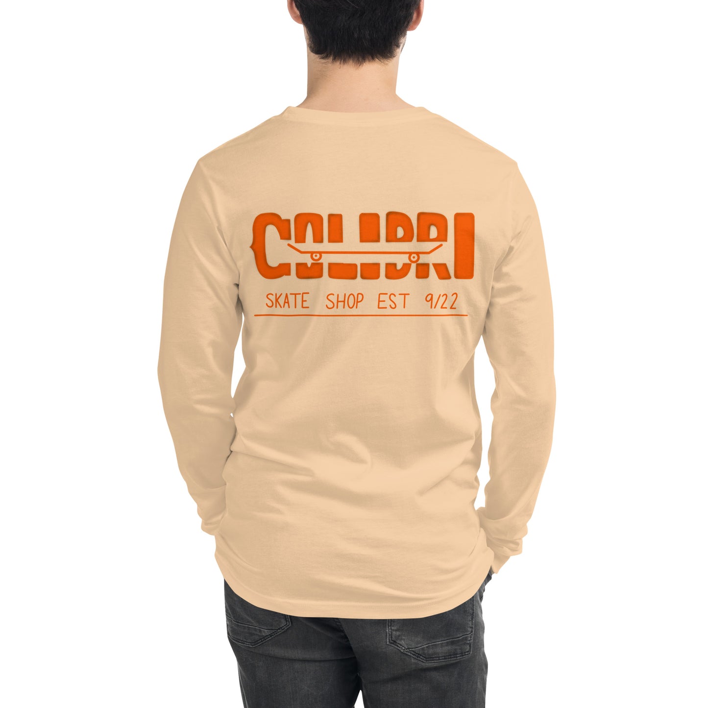 Orange Wheel Long Sleeve Tee