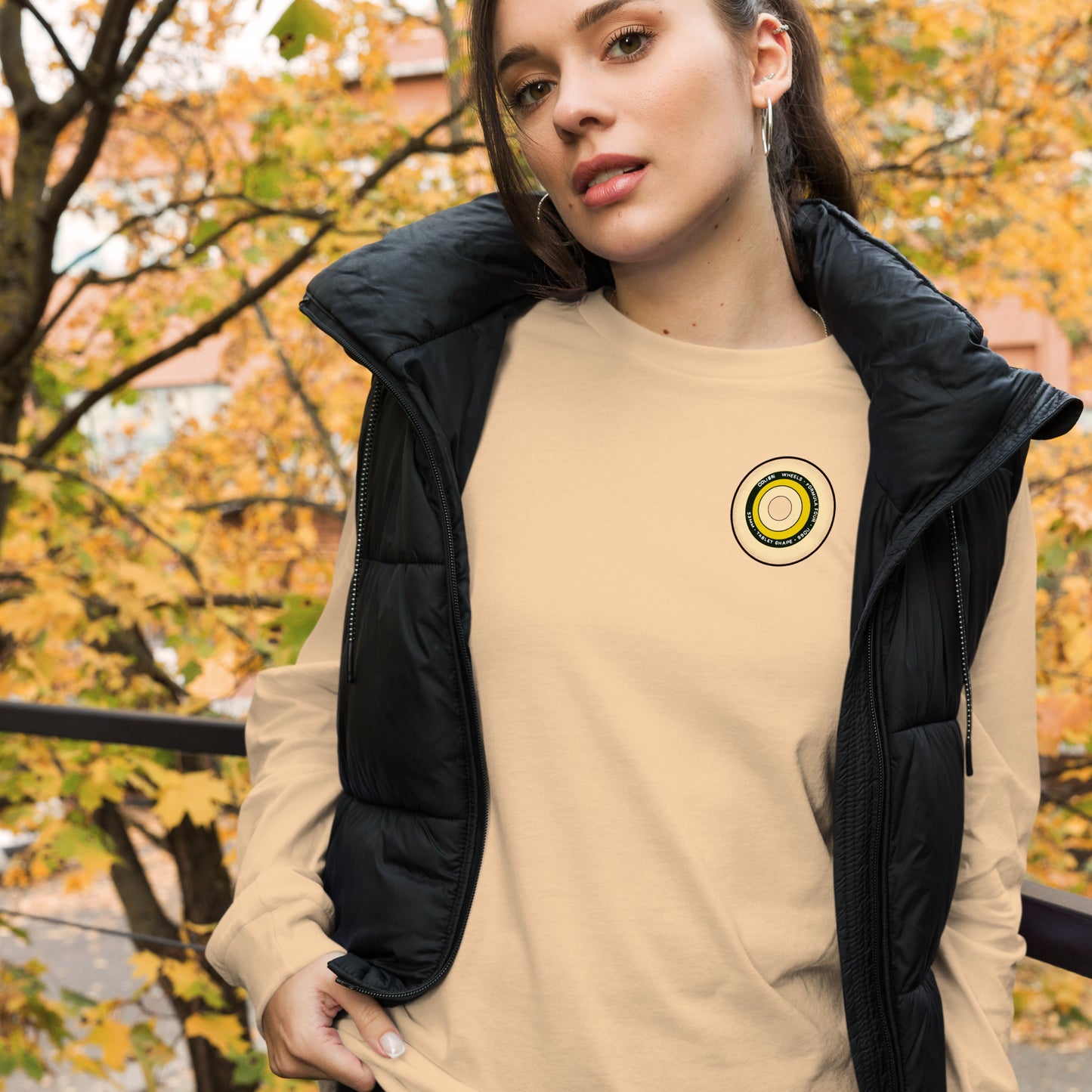 Yellow Wheel Long Sleeve Tee