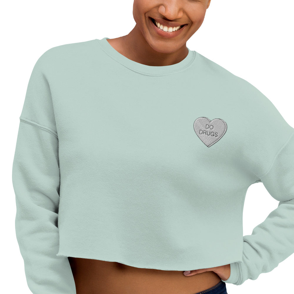 Drugs Crop Sweatshirt