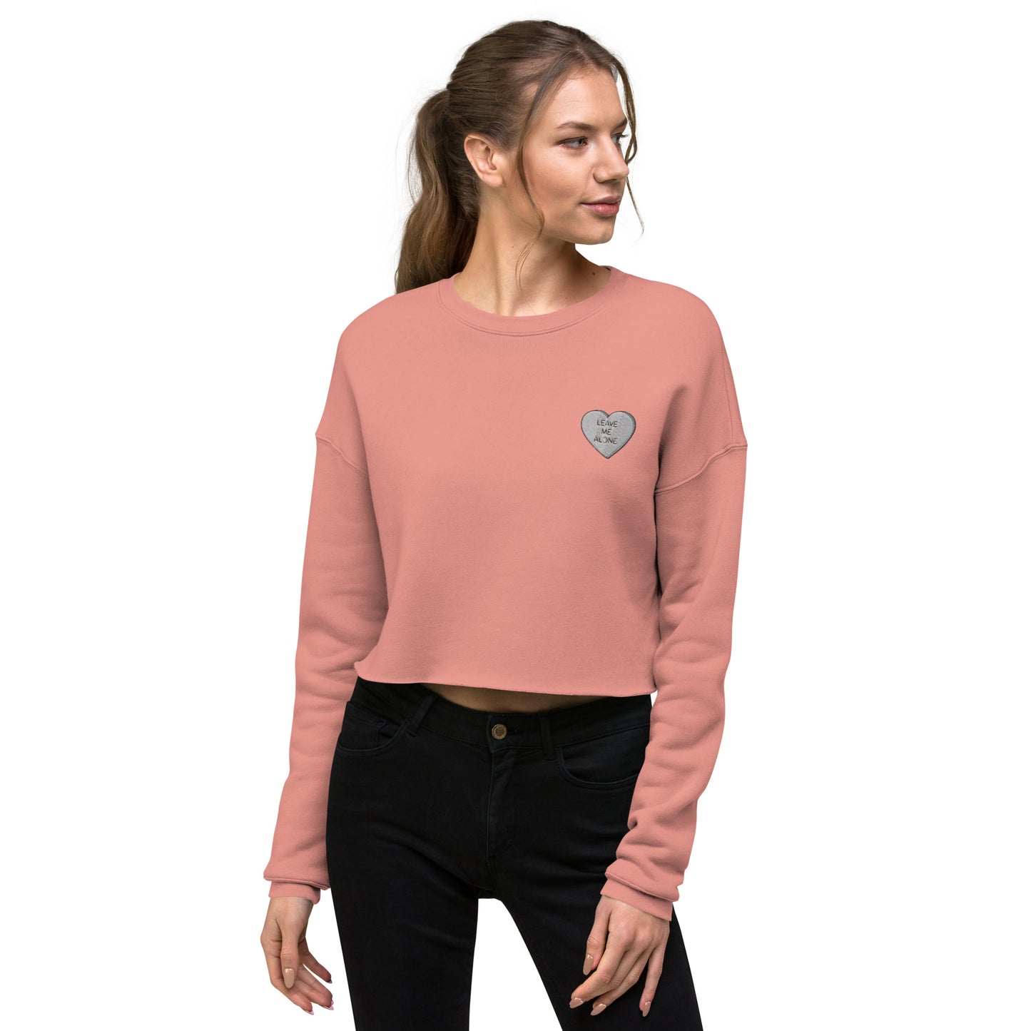 Leave Me Alone Crop Sweatshirt